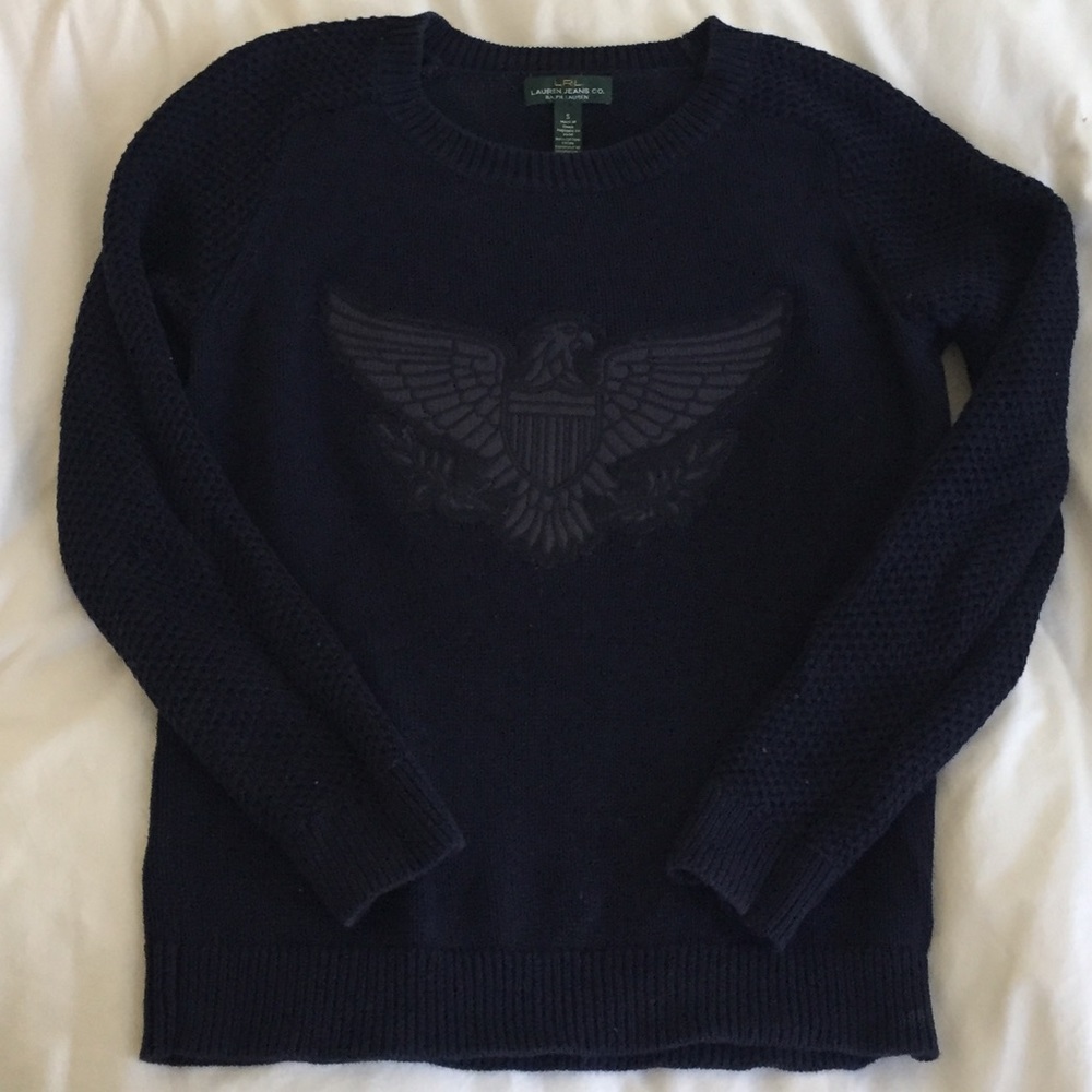 Lauren Jeans by Ralph Lauren navy blue sweater